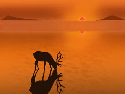 Shadows in Sunset art design digitalart emoji graphic design illustration