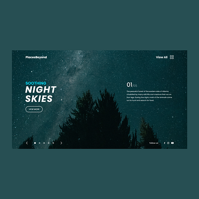 PlacesBeyond app branding design landscape nature typography ui uidesign ux website