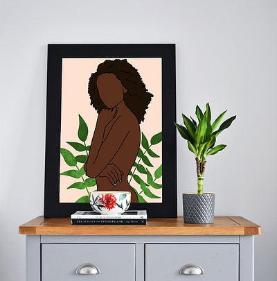 Beauty within art design etsy graphic design illustration print