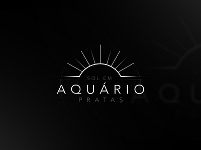 Sol em Aquário - Brand branding design icon illustration logo typography