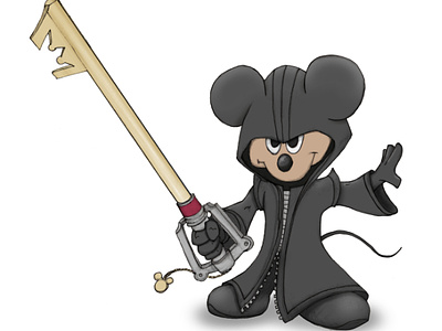 King Mickey Art art illustration kingdom hearts mickey