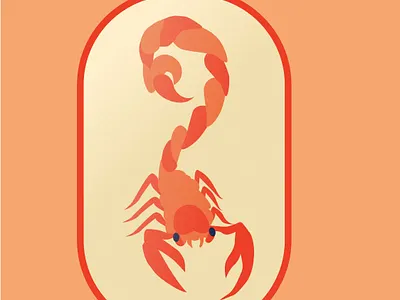 Scorpio adobe illustrator design dribbbleweeklywarmup. graphicdesign illustration vector