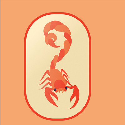 Scorpio adobe illustrator design dribbbleweeklywarmup. graphicdesign illustration vector