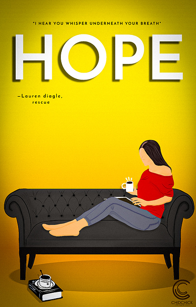 Hope design typography vector vectorart