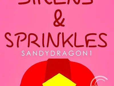 Sirens and sprinkles bookcoverdesign design typography vector