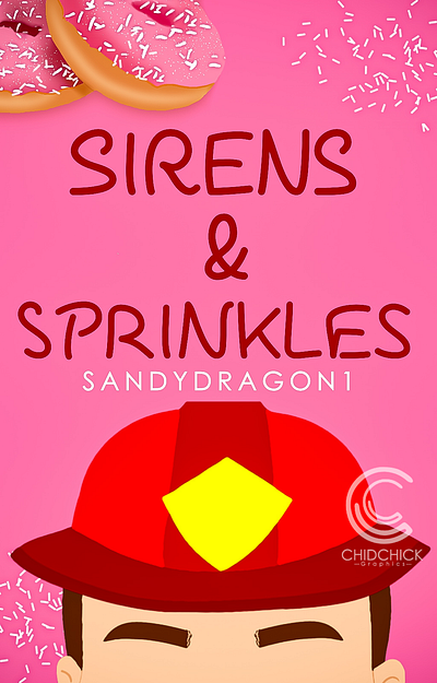 Sirens and sprinkles bookcoverdesign design typography vector