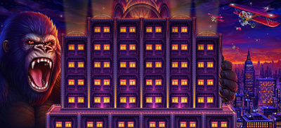 Additional Background for the King-Kong themed slot game background background art background design background game digital art gambling game art game design game illustration graphic design illustration king kong king kong slot king kong symbols slot art slot design slot game art slot game design