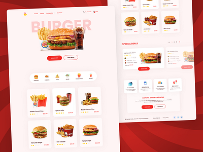 Food Website Design in Figma design figma figma website food website landing page design ui design ui ux design web design website design