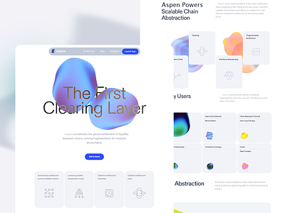 Blockchain Platform - Aspen automation blockchain chain abstraction chains clearing cross chain defi design digital assets exchange marketplace modern ui modular blockchain rebalancing transaction transactions user experience user interface web3 white space