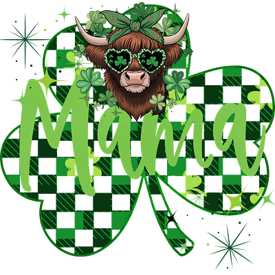 St. Patrick's Day Mama design digital files graphic design green illustration mama png st patricks