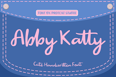 Abby Katty Font - Exquisite Fun Playful Font beautiful font beauty font branding font brush font cheerful font classy font crafty font cute font display font friendly font fun font girly font handwritten font kids font lovely font playful font stylish font sweet font versatile font website font
