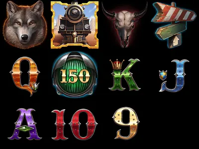 Set of slot symbols - Animation Design animation art animation design casino design casino symbols gambling gambling art gambling design game art game design game designer motion design motion graphics slot art slot design slot symbols slot symbols animation symbols art