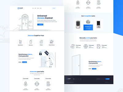 Universal Access Control Website aabbro access access control access control secuirty illustration interface landing page management modern design security security solutions security website smart home security solutions ui design ui illustration universal access control ux design web design website