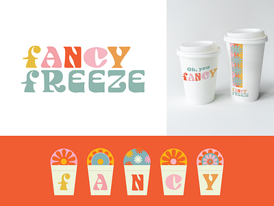 Fancy Freeze illustrator lettering logo seventies