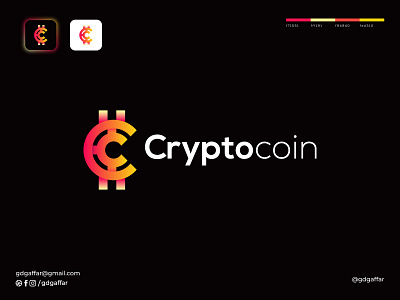 Crypto Coin Logo Design | Letter C + C Logos bitcoins blockchain brand identity branding btc c c logo coin crypto cryptocurrency currency logo exchange lending letter c letter mark monogram logo design logos modern logo nft token wallet