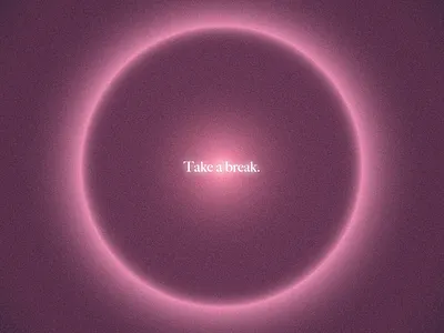 Take a break. abstract affinitydesigner aura design dribbble gradient graphic design