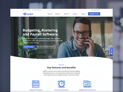 BuRPS Marketing Website design interaction ui ux visual design website