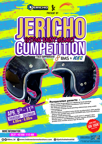 Jericho Custom Paint Helmet Competition 2020 branding design graphic design limited stocks merchandise