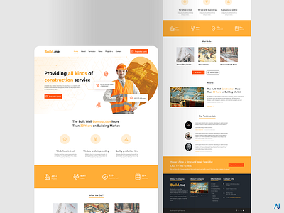 Construction Website page best constructionwebsite contruction design follow me forsale popular ui uidesign webdesign