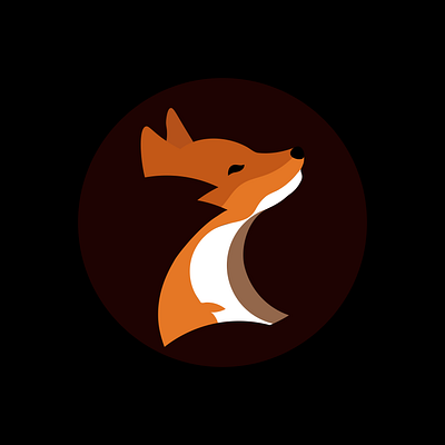 0xCompyler - Boidushya adobe design fox graphic design illustration illustrator logo orange redmoon vector