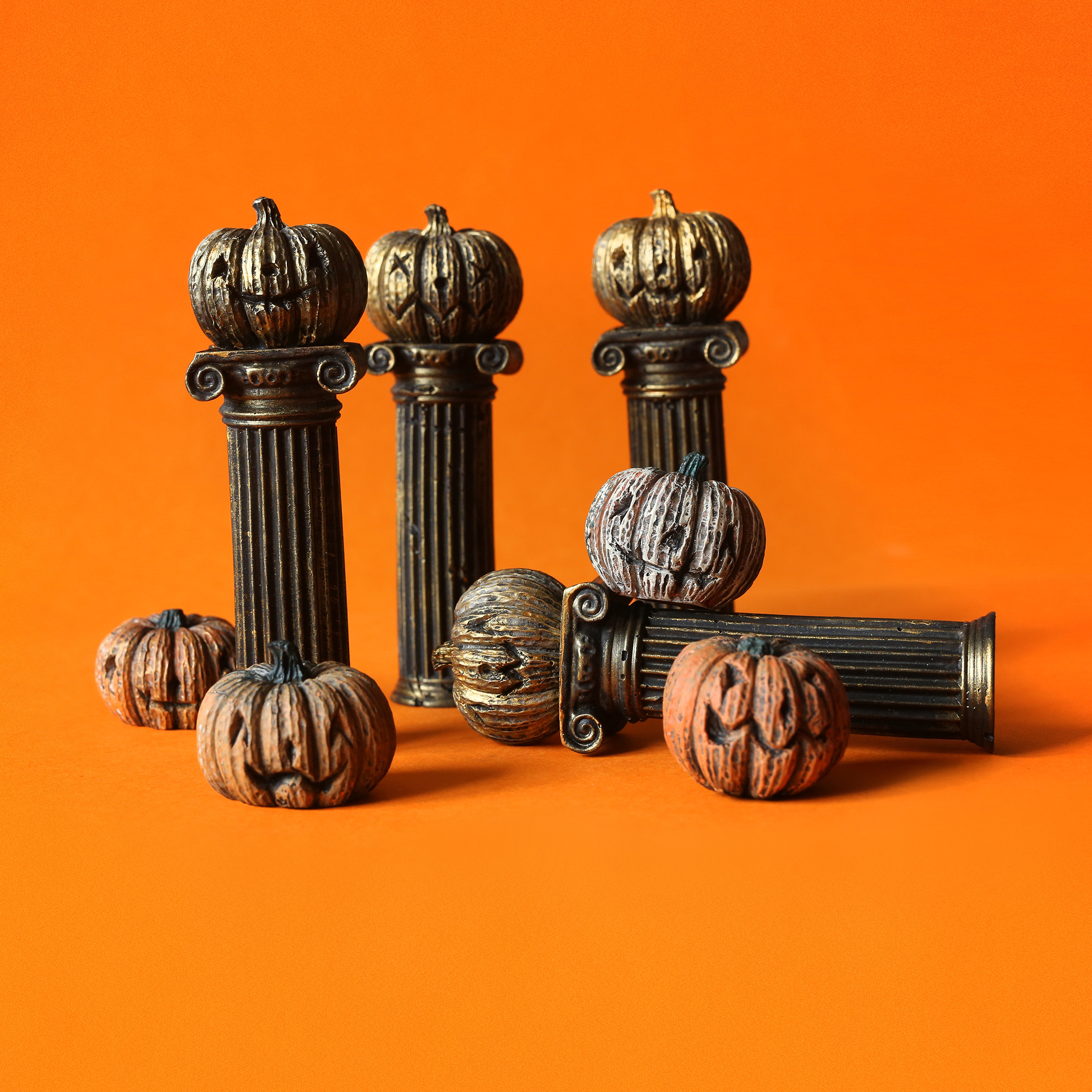 Pumpkins! art art toy cute drawing halloween hand made illustration jemonite model pumpkin pumpkins spooky spoop spoopy