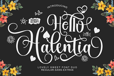 Hello Halentia branding elegant fonts font font design handwritten happy new years lovely fonts modern lovely fonts script script best fonts script font valentine fonts