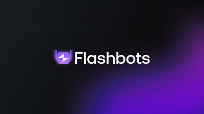 Flashbots - Logo Redesign bitcoin bot branding crypto design ethereum flash flashbots illustration leverage lightning logo mev nft opensea purple robot token vector web3