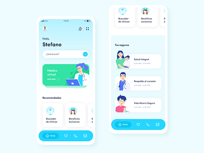 APP Insurance UI concept design designer illustration minimalist ui ux visual