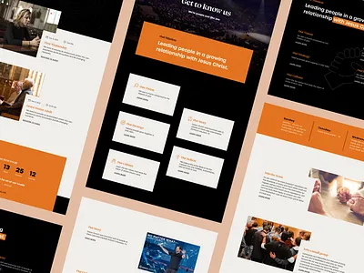 Website Design for Church church ui design landing page ui design web development webflow design website website design