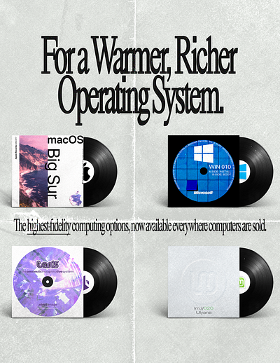 Boot to Vinyl - 7" Computing Project album artwork album design branding computing design graphic design illustration linux logo mac music operating systems typography vinyl windows