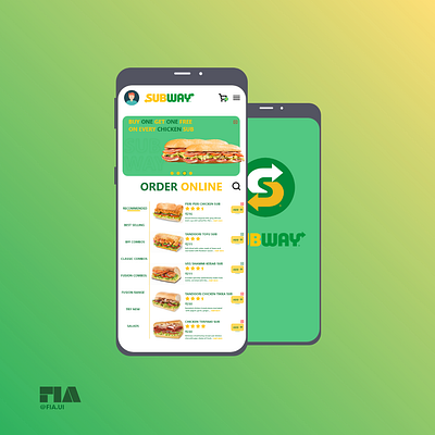 Subway Mobile App Design appbrainy appui branding cafe dribbleui food graphic design mobile app subsandwhich subway ui uibucket uisource uiux uiuxsupply ux uxism web