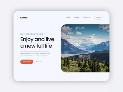 Travel website animation branding travel uiux website