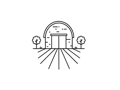 Farmhouse Illustration 2d branding corporate identity design drawing fun graphic design icon icons illustrate illustration logo outline vector
