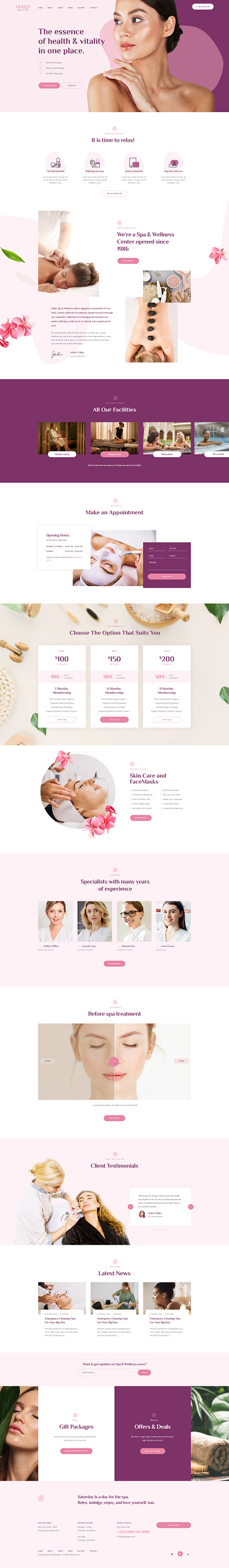 Mailyspa - Beauty & Wellness WordPress Theme - Pavothemes beauty cosmetic creative fitness health mailyspa makeup massage modern nails pavothemes responsive salon spa wellness wordpress theme yoga