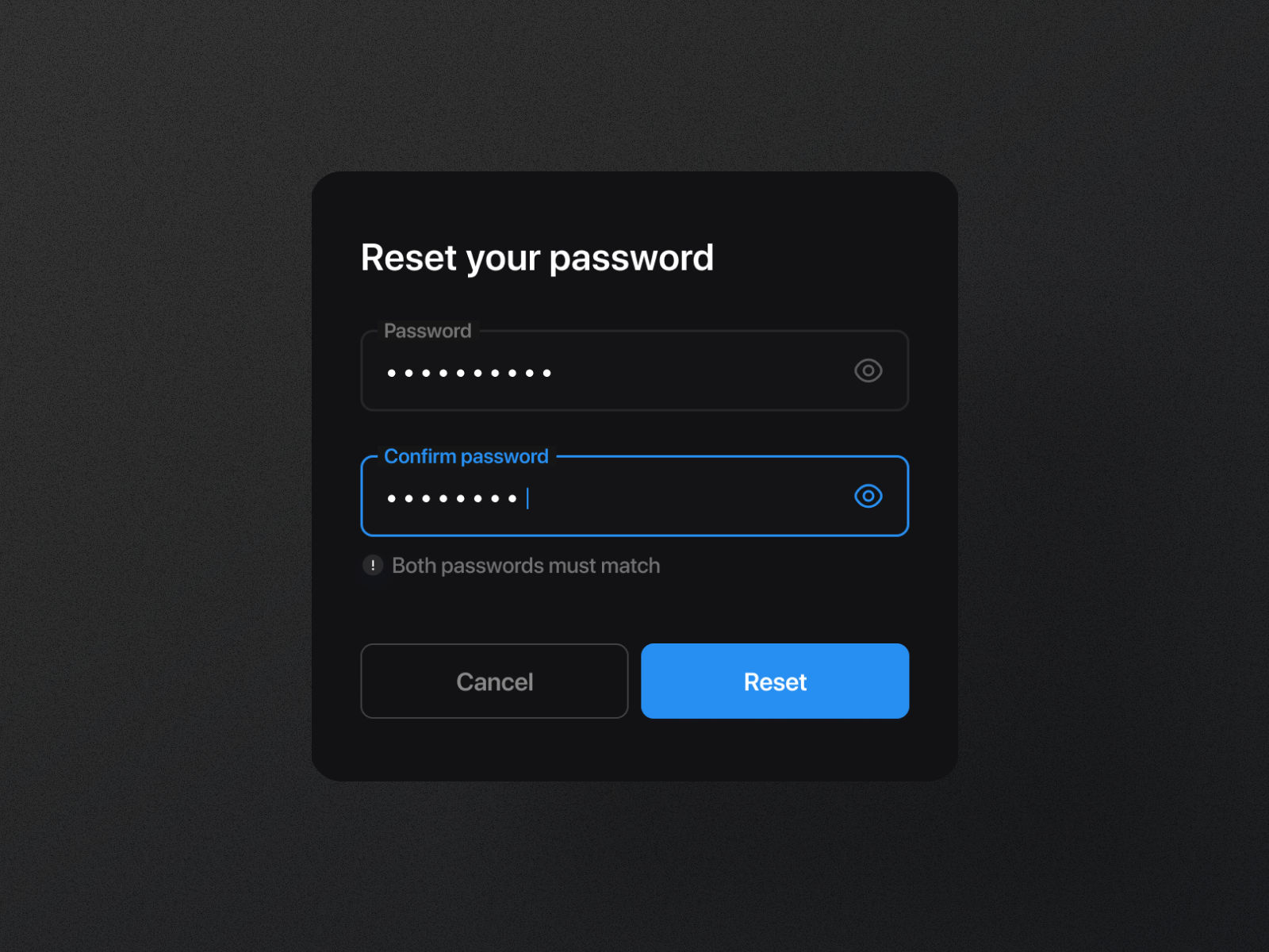 Forgot / Reset password flow by Marina Budarina on Dribbble