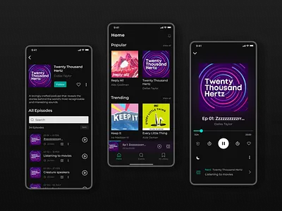 Podcast Directory - Concept app design co concept design podcast podcast app ui ui design