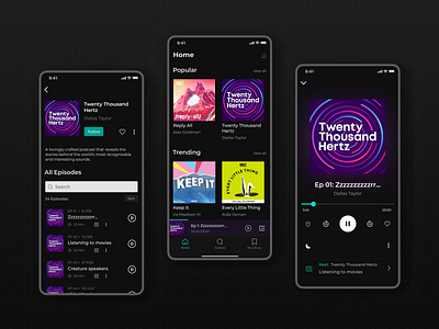 Podcast Directory - Concept app design co concept design podcast podcast app ui ui design