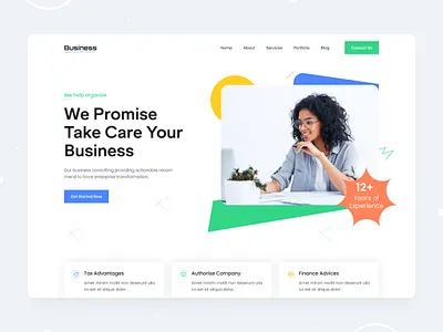 Business Agency Landing page business agency homepage landing landing page ui uidesign web web design web page website website design