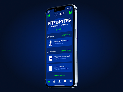 CityFit Concept App brand identity branding concept design ios iphone logo mobile sport typography ui ux workout