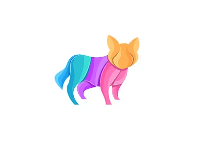 Dog logo design 3d logo animal logo colorful logo company logo dog logo gradient logo icon inspiration logo logo design logo for sale modern logo puppy logo template logo