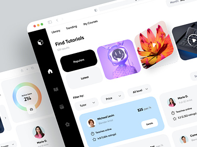 Tutorial Dashboard 3d admin dashboard design education figma learning minimal panel tutorial ui ux web website