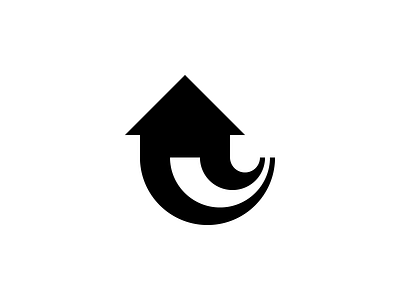UpHouse Logo arrow brand branding building construction design developer direction estate home house identity logo logobrand logodesign logomark mark realestate vector