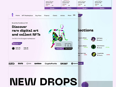 NFT Marketplace Video Shot bidding branding creative creativemockup design drop graphic design iota logo marketplace minting mockup nft opensea ribble solana ui uiux wallet