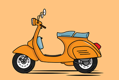 Vespa design ill illustration motion graphics ui