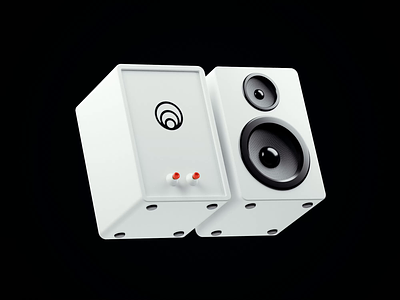 Fang It 3d 3d animation animated animation audio blender blender3d illustration music music app music player player speaker speakers