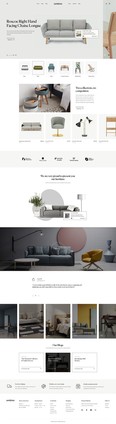 Umimo - Furniture Store WordPress Theme business creative design ecommerce fashion furniture interior design minimal multipurpose pavothemes portfolio responsive shop store theme umimo woocommerce wordpress