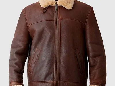 Andrews Mens Brown Aviator Jacket bikerjacket branding design harleydavidson illustration leatherjacket logo motogpjacket vector