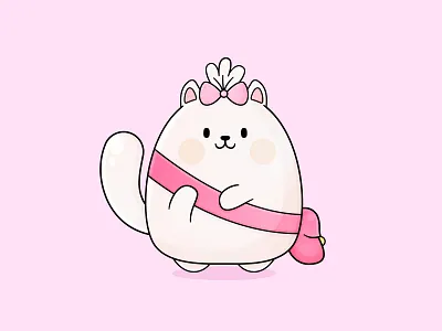 Dee Character Design | Super Cute Book Series artcover cat character chibi cover coverart cute illustration kawaii kitty vector