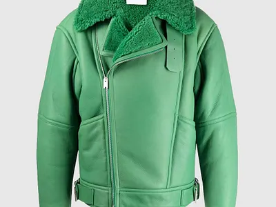 Ambush Shearling Aviator Jacket Fern Green bikerjacket branding design harleydavidson illustration leatherjacket logo motogpjacket ui vector