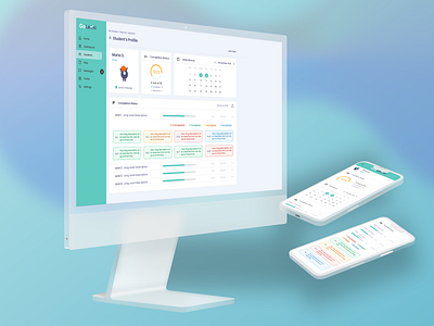 EdTech: Teacher's portal design education layout design ui ux